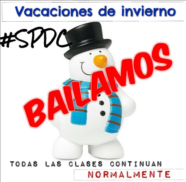 bailar en vacaciones de invierno