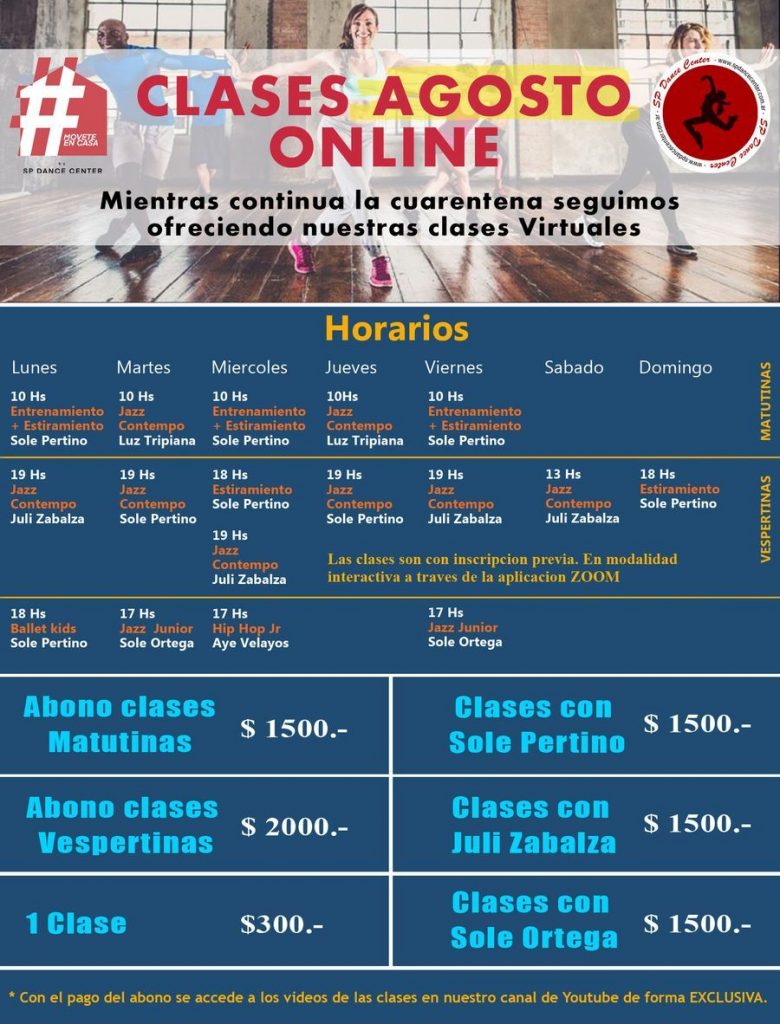 clases de danza online agosto