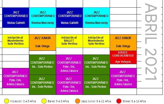 horarios abril header